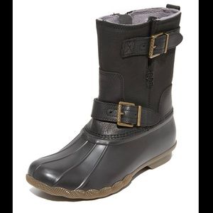 Sperry Saltwater Acadia Duck Boot, Black, Size 7